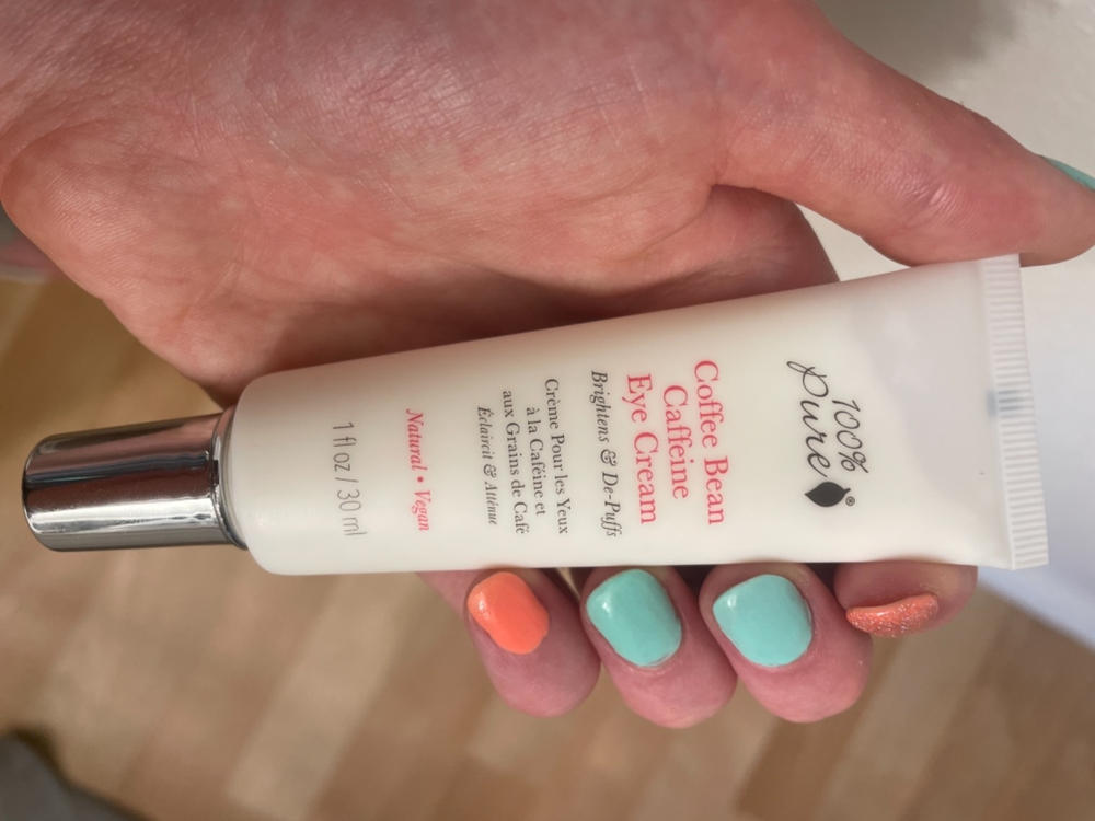 Coffee Bean Caffeine Eye Cream - Customer Photo From Sarah Fowler